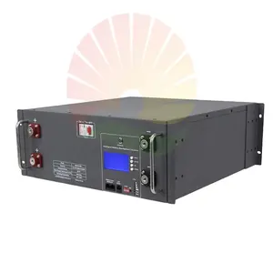 19 inch Rack mount LiFePO4 Pin eg4 48 V 100AH 5.12kwh thương mại 48 Volt máy chủ lipo4 gắn 24V 200AH 25.6V Lithium Ion