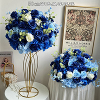 Bunga Mawar Hydrangea Pink 50cm Grosir, Dekorasi Tengah Meja Menakjubkan untuk Pernikahan, Hotel & Restoran, Kualitas Terbaik, Produk Terlaris
