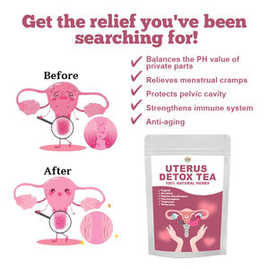 Thé de Nettoyage Utérin Détox Naturel Biologique aux Herbes, Soin Féminin pour Soulager les Démangeaisons et Nettoyer les Trompes de Fallope - Product Image 3