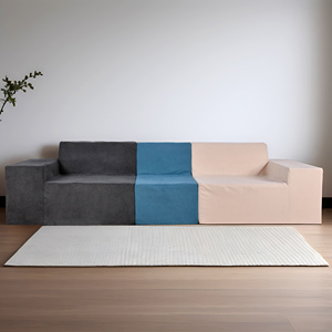 Canapé en mousse compressée sous vide, ensemble de meubles, emballage sous vide, prix de vente, noir, 3 places, moderne, pour canapé portable - Product Image 1