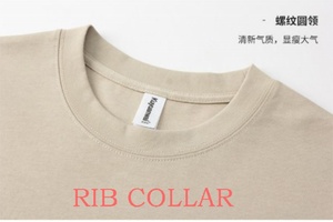 # KL0331, S-3XL, 32 singoli, 260gsm 100% cotone personalizzato Logo Unisex maniche corte T-Shirt 32S filato-basso MOQ 2 pz - Product Image 3