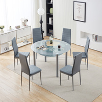 Ensembles de tables à manger modernes et luxueuses pour la maison, en verre, Comedores Mesa De Comedor, pour utilisation hôtelière