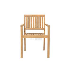 Silla de Comedor Ligera y Cómoda Lyvia con Encanto Rústico, Elegancia Refinada y Artesanía Duradera en Madera de Teca para Jardín y Patio - Product Image 2