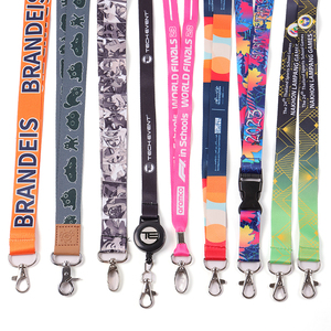 Colorful Printed Heavy Duty Embroidery <strong>Key</strong> Chain Badge Reel Holder Card ID Neck <strong>Strap</strong> Sublimation Lanyards With Logo <strong>Custom</strong> - Product Image 5