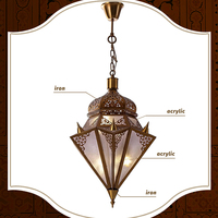 Lustre LED sur mesure de grande taille pour mosquée, palais, salle de prière, restaurant, mosquée, lampe islamique d'intérieur