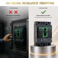 Disjoncteur à boîtier moulé NSX 400A électronique réglable avec protection contre les surintensités pour l'automatisation industrielle, MCCB compact