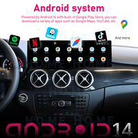 Sistema de Control Central para Automóvil con Android 14, Compatible con DSP, GPS, CarPlay Inalámbrico para Mercedes a CLA GLA 2013-2018