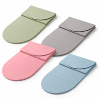 Tapete de Yoga Plegable Ovalado con Logotipo Personalizado, Tapete de Ejercicio Portátil de 6 Pliegues, Antideslizante, Ligero y Suave para Viajes, Gimnasio en Casa, Entrenamiento, Pilates