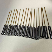 Ensemble de broches et de manchons de soupape SKH51 revêtus de TiN, broches de soupape d'étanchéité non standard pour systèmes à canaux chauds, ajustement de précision de 0,002 mm, OEM