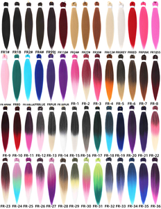 Extension per capelli all'uncinetto africani effetto Ombre, facili da intrecciare e pre-stirate, in fibra sintetica intrecciata - Product Image 5