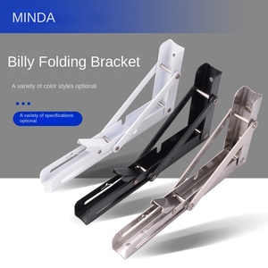 Vente en gros Acier inoxydable Angle droit <span class=keywords><strong>Billy</strong></span> Bracket pliable télescopique Partition Shelf Support Trépied Étagère <span class=keywords><strong>murale</strong></span> - Product Image 2