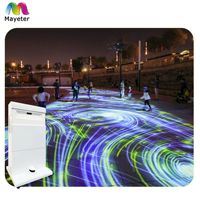 Sol mobile tout-en-un pour jeux de projection immersive sportive, art portable, projecteur
