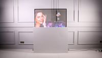 Écran transparent OLED de 55 pouces, affichage numérique sur pied, écran tactile créatif, moniteur d'affichage