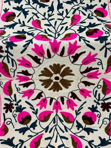 Couvre-lit en coton brodé Suzani, couverture décorative, tapis mural Ouzbek Suzani, décoration bohème pour la maison, assortiment en gros B2B - Product Image 3