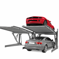Lève-voiture vertical inclinable pour ateliers de detailing automobile en espace limité