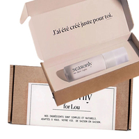 Boîte de papier ondulé pliable sur mesure, emballage Offre Spéciale pour produits cosmétiques, soins de la peau, brillant à lèvres, offre spéciale