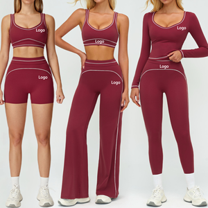 Conjunto Deportivo de 2 Piezas de Último Diseño para Mujer, Ropa Deportiva de Yoga, Informal, Suave, de Alta Calidad, con Logotipo Personalizado - Product Image 1