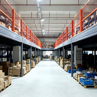 Sistema di Scaffalature Personalizzato Marca HONGXIN, Scaffale per Magazzino con Piattaforma al Secondo Piano, Soppalco in Acciaio per Carichi Pesanti