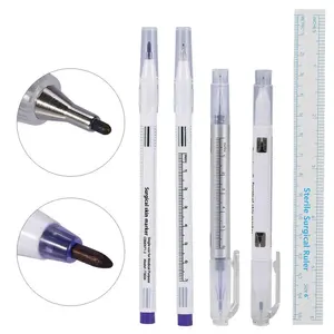 CE Certified White Ink Skin Marker Pen Disposable Surgical Tattoo For Microblading Round Shape Permanent Feature Medical Use