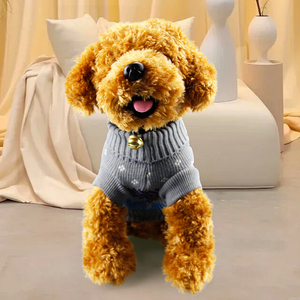 Maglione lavorato a maglia caldo primavera e autunno con etichetta personalizzata elastica ad alta elasticità e Anti perdita di capelli per <span class=keywords><strong>vestiti</strong></span> di cani da gatto - Product Image 4