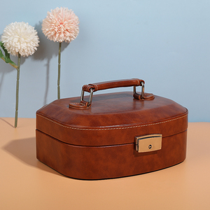 Travel Jewelry Case Leather Jewelry <b>Box</b> Holder Storage Packaging Jewelry <b>Box</b> for Rings <b>Earring</b> for Women - Product Image 3