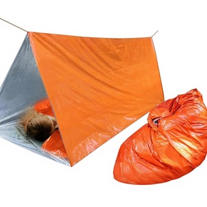 Couverture d'urgence imperméable en aluminium pour l'extérieur, toutes saisons, sac <span class=keywords><strong>de</strong></span> couchage léger et isolant, anti-terrassement - Product Image 4