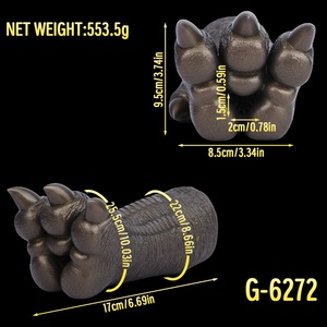 GEEBA Black Gold Color Dragon Claw <b>Masturbator</b> Premium Fantasy Animal Design Silicone Adult Toy <b>Masturbator</b> for Men - Product Image 6