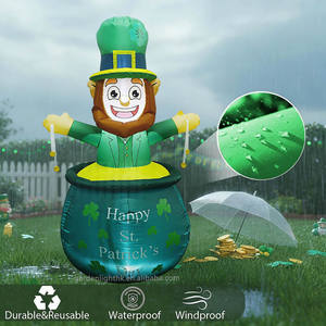 Duende Inflable de 1.5 Metros con Luz LED para el Día de San Patricio, Decoración para Jardín, Césped, Patio y Fiestas - Product Image 5