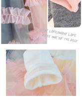 Ensemble deux pièces pour filles, robe bébé décontractée respirante, nouvelle collection automne 2025, pull cardigan élégant