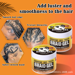 Gel Vegano Herbal para Trenzas y Locs, Anti-Frizz, Alto Brillo, Texturizador sin Enjuague para Peinado - Product Image 4