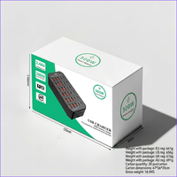 Hub USB-C de 30 Puertos con Salida Real de 300W (12C+18A) para Sala de Conferencias, Distribución Dinámica de Energía, Detección Automática, IC Inteligente