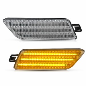 Kit de luces laterales de parachoques Auxito Clear Lens Amber Full LED para Porsche Macan 14-24 - Product Image 1
