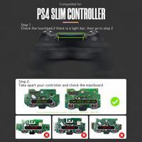 Coque de remplacement pour manette PS4 Slim - Accessoire de console de jeu