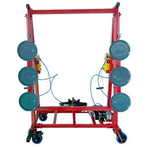 Hoist Lifting Suction Cup Vacuuim Suction 500kg Glass Panel Lifter Trolley