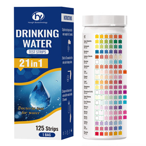 Bandelettes de test d'eau potable HongYi 21 en 1, 125 bandelettes pour le test de la qualité de l'eau du robinet et de l'eau purifiée - Product Image 1