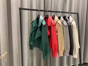 Blouson de moto en <span class=keywords><strong>cuir</strong></span> véritable, style Bomber, vintage, 2022 - Product Image 3