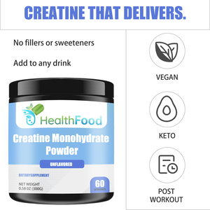 Customized Packaging 5000mg Creatine Monohydrate Powder Bulk Creatine Vegan Powder Drink Halal Fuels Muscle Energy Boost Stamina - Product Image 2