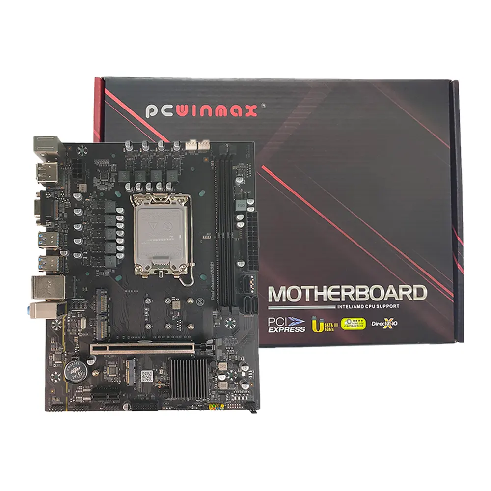 Placa base PCWINMAX para juegos B760, venta al por mayor, DDR5 DDR4 LGA 1700, compatible con procesadores de 12. ª generación, placa base B760 Original