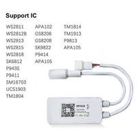 Contrôleur de bande LED WiFi SP501E WS2811 intelligent SPI Pixel, contrôle vocal via application, bande LED RGB adressable, DC5V-24V, garantie 2 ans