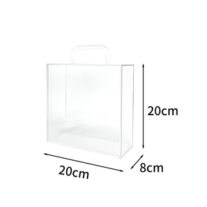 Rõ ràng Acrylic Hộp quà tặng với Vòng xử lý, cao minh bạch vuông hiển thị trường hợp cho bảo quản cắm hoa - Product Image 2