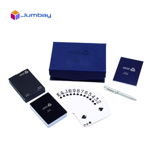 <span class=keywords><strong>Cartes</strong></span> <span class=keywords><strong>à</strong></span> jouer écologiques en papier/PVC avec logo personnalisé recto-verso avec étui <span class=keywords><strong>de</strong></span> luxe portable pour usage familial - Product Image 5