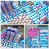Parcours d'obstacles gonflable commercial, nouvelle conception de terrain de jeu gonflable extérieur pour enfants