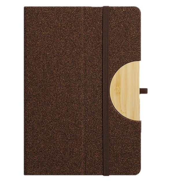 Biodegradable Environmental Protection Material Business Office Style Notebook Gift Box Cork Residue Coffee Grounds Custom Logo