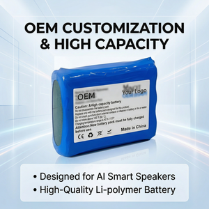 Batería de Iones de Litio Personalizada OEM para <span class=keywords><strong>Altavoz</strong></span> Inteligente, Batería Recargable Integrada Intercambiable de 3.7V 7.4V para <span class=keywords><strong>Altavoz</strong></span> con IA y BMS - Product Image 2
