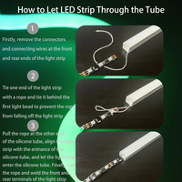 Tube néon LED T0511/0513/0515, bande lumineuse LED flexible 5050, tuyau en gel de silice silicone pour lumières PCB WS2812 WS2815 8/10/12mm