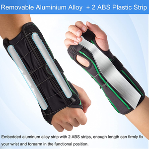 HKJD Kustom Disesuaikan Neoprene Polyester Pergelangan Tangan Tidur Dukungan <span class=keywords><strong>Brace</strong></span> <span class=keywords><strong>Carpal</strong></span> <span class=keywords><strong>Tunnel</strong></span> Pergelangan Tangan Thumb <span class=keywords><strong>Brace</strong></span> dengan Belat - Product Image 2