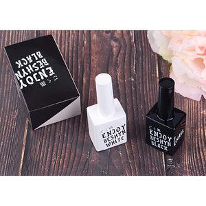 Set de Esmalte de Uñas en Gel UV LED Beshyne de Marca Privada, Super Negro y Blanco, 15ml*2, <span class=keywords><strong>Brillo</strong></span> Duradero - Product Image 2
