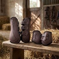 Nouvelles protections de tendons équestres en néoprène avec trous d'aération et coque rigide en PU pour la protection des jambes du cheval, produit n°8