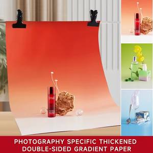 Color degradado 57*87 CM papel Photo Booth Props comida fotografía telones de fondo <span class=keywords><strong>para</strong></span> sesión de estudio <span class=keywords><strong>Photocall</strong></span> soporte de fondo - Product Image 4
