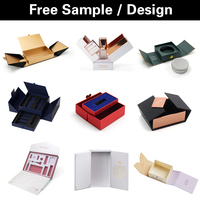 Caja de Embalaje Creativa y Colorida de Cartón con Diseño Abstracto y Cajón Extraíble para Set de Regalo de Belleza